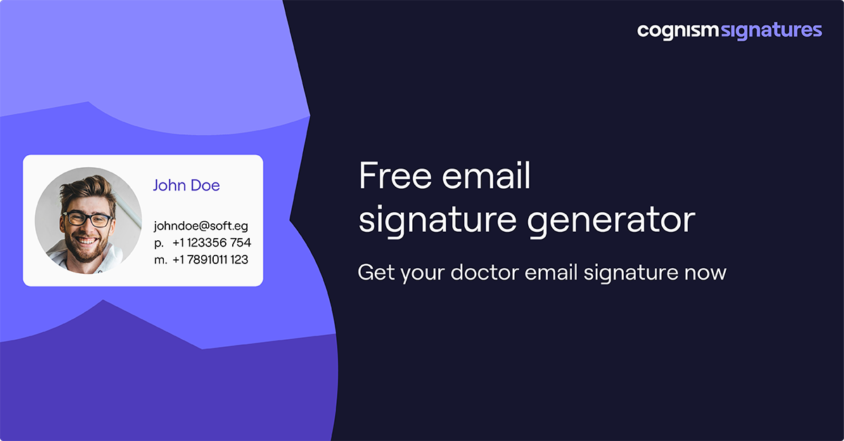 A doctor's guide to professional email signatures